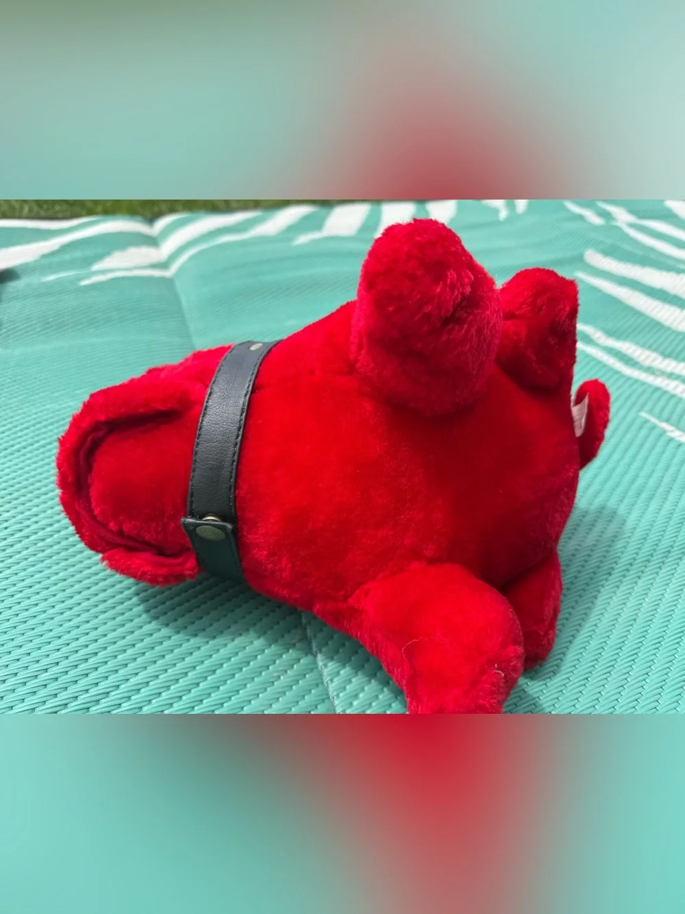 Red Dog Bulldog Pug by Goffa 10 Inch Plush Stuffie Stuffed Animal Vintage 1990’s